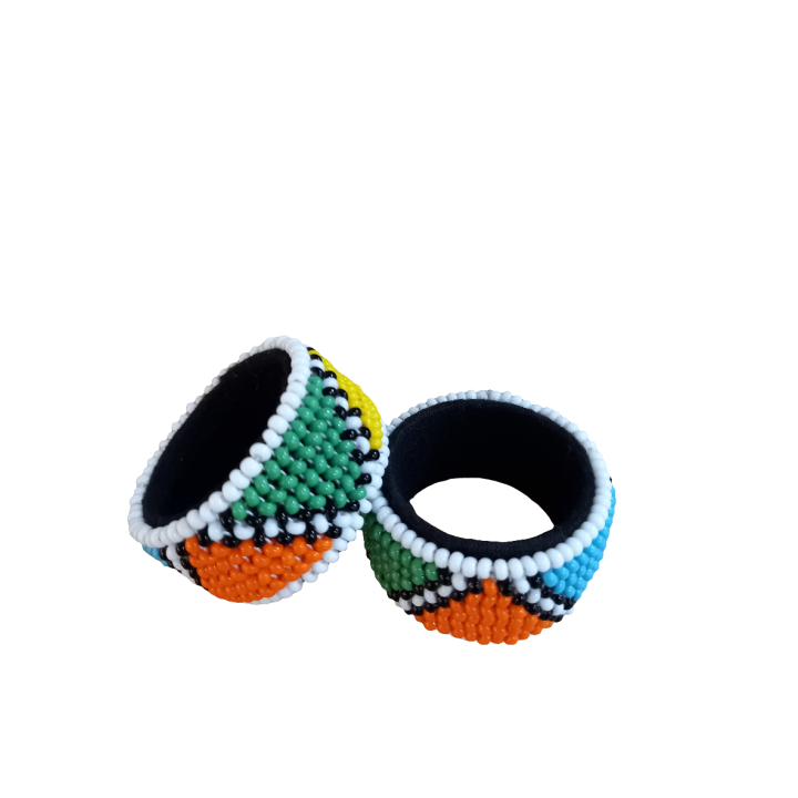 Ndebele Beaded Serviette Holder- Set of 2