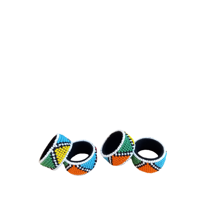 Ndebele Beaded Serviette Holder- Set of 2