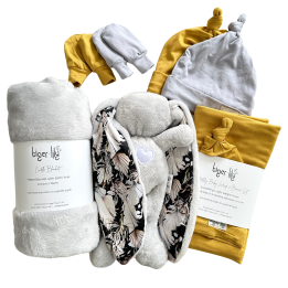 Tiger Lily Newborn Gift Set - Mustard/Pampas