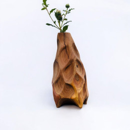 Handcrafted Wooden Vase