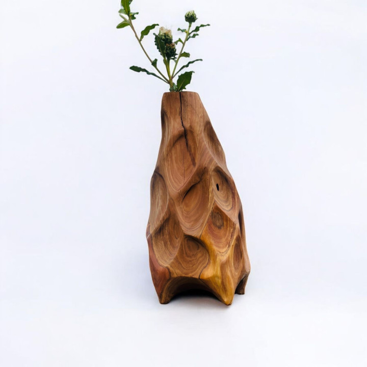 Handcrafted Wooden Vase