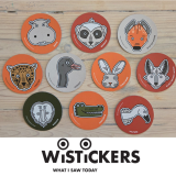 Wistickers - The Cool Guys - Bag of 10 Wisticker Magnets