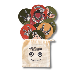 Wistickers - The Bokke - Bag of 10 Wisticker Magnets