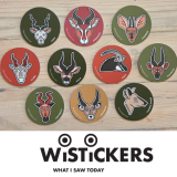 Wistickers - The Bokke - Bag of 10 Wisticker Magnets
