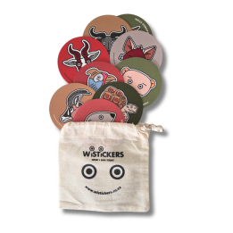 Wistickers - The Wild Gang - Bag of 10 Wisticker Magnets