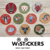 Wistickers - The Wild Gang - Bag of 10 Wisticker Magnets