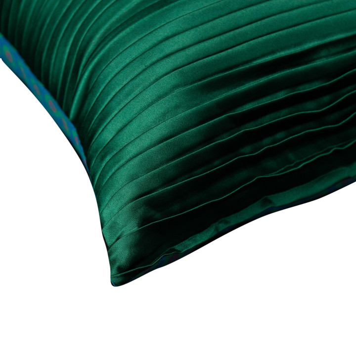God Green Pleated Cushion