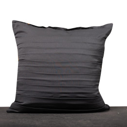 Black Knife Pleated Cushion