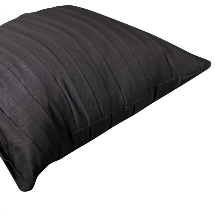 Black Knife Pleated Cushion