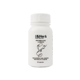His&Hers Pro-hair & Pro-nail + D Biotin Capsules 60's