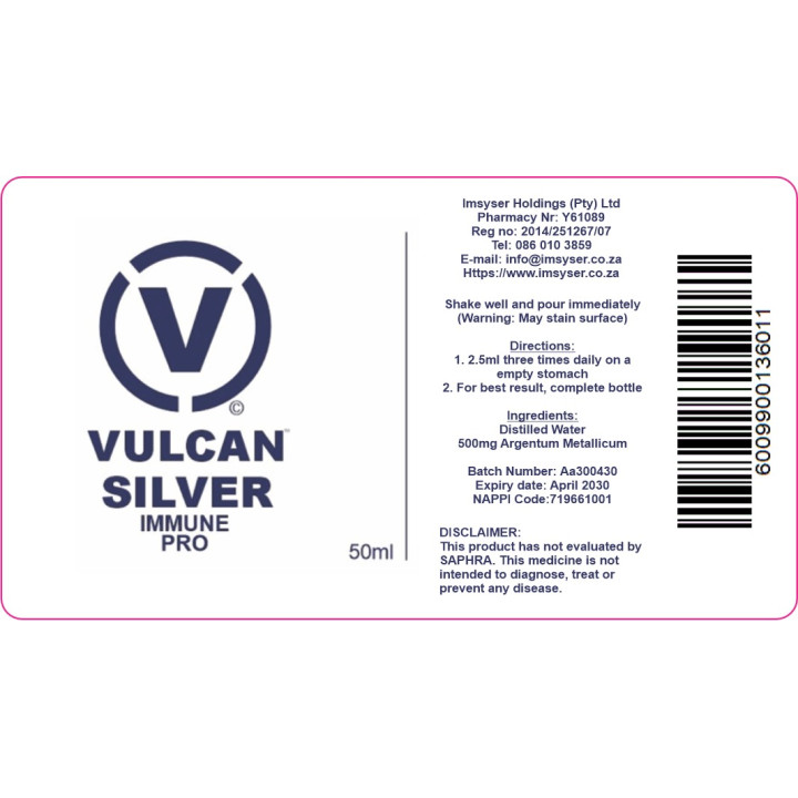 Vulcan Silver Liquid 50ml