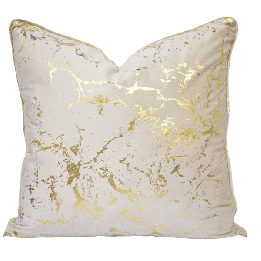LuxGold Marble Velvet Scatter Cushion