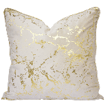 LuxGold Marble Velvet Scatter Cushion