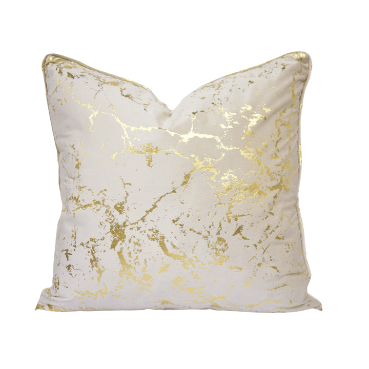 LuxGold Marble Velvet Scatter Cushion