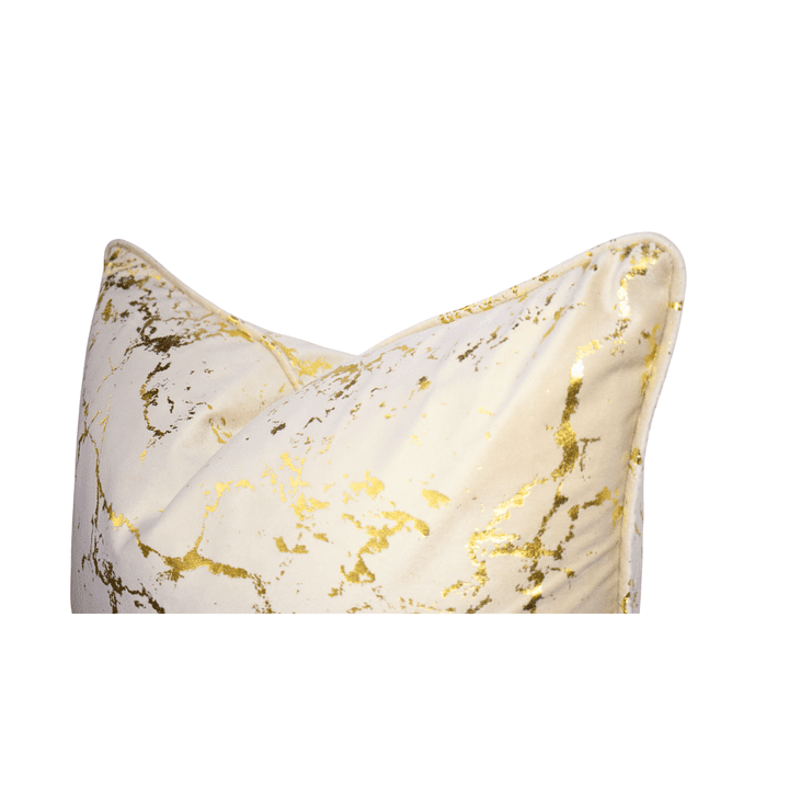 LuxGold Marble Velvet Scatter Cushion