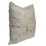 LuxGold Marble Velvet Scatter Cushion
