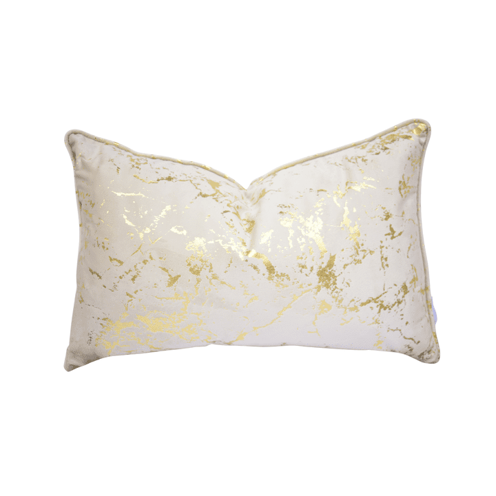 LuxGold Marble Velvet Scatter Cushion
