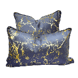 LuxGold Charcoal Velvet Scatter Cushion