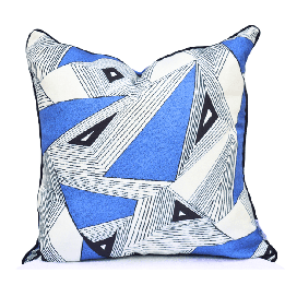 Classy Geo-Blue Scatter Cushions