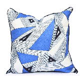 Classy Geo-Blue Scatter Cushions
