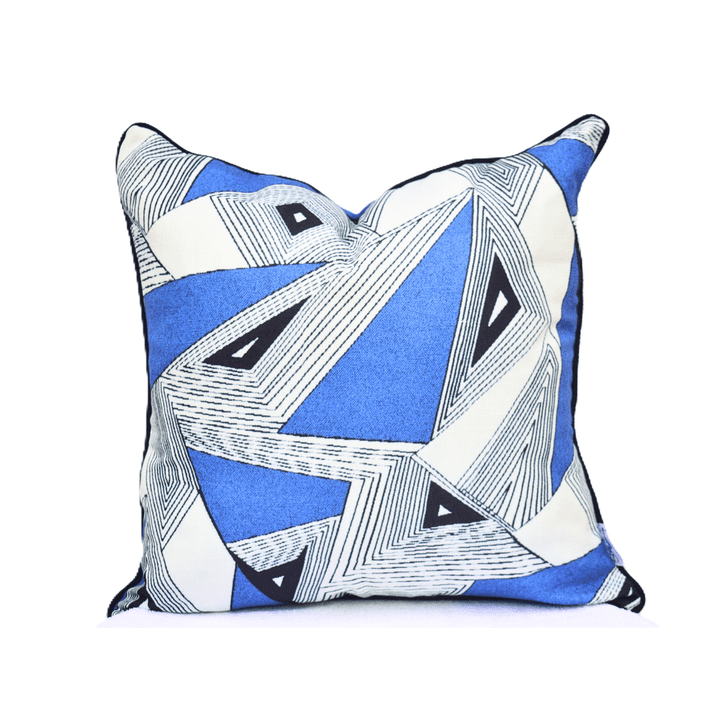 Classy Geo-Blue Scatter Cushions