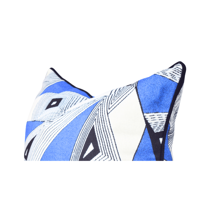 Classy Geo-Blue Scatter Cushions