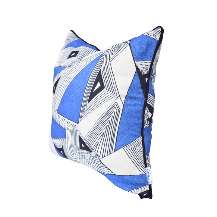Classy Geo-Blue Scatter Cushions