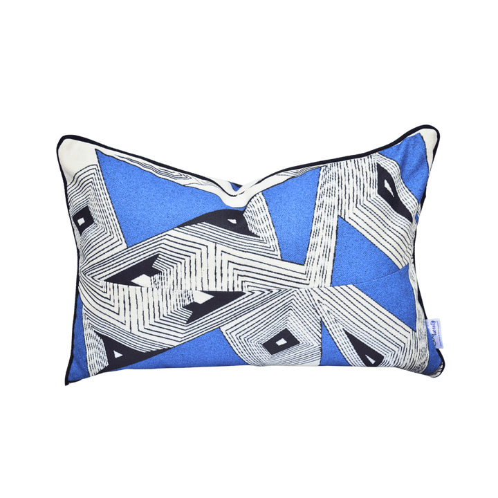 Classy Geo-Blue Scatter Cushions