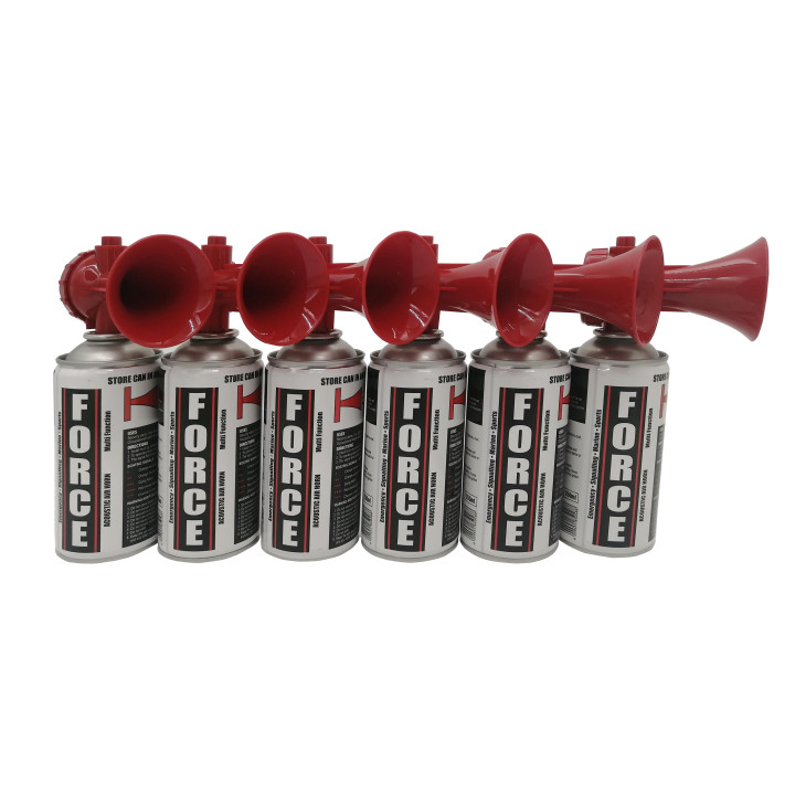 6 Pack Force Air Horns – 250ml