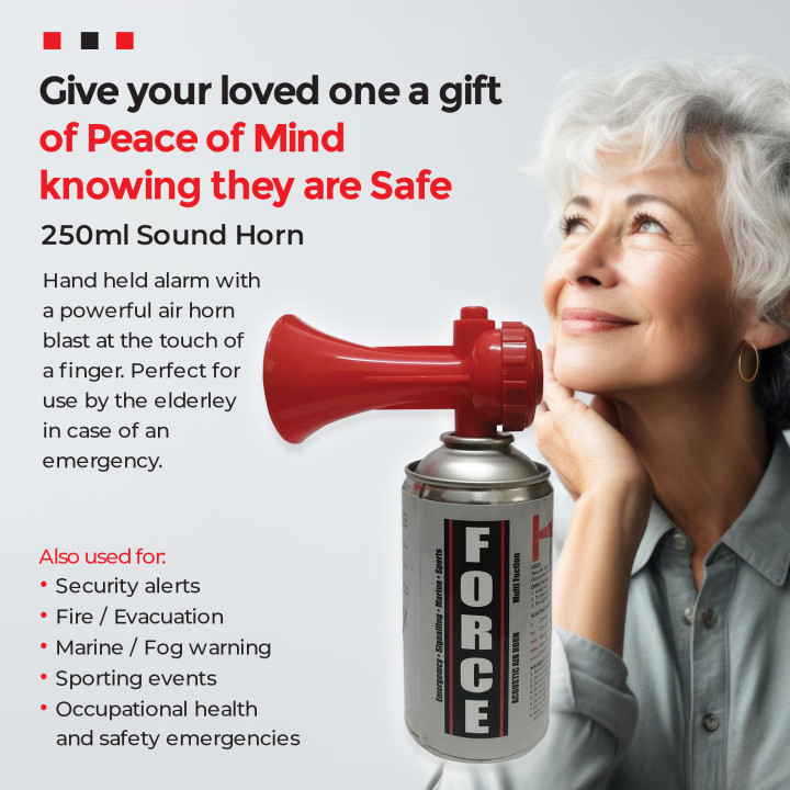 6 Pack Force Air Horns – 250ml
