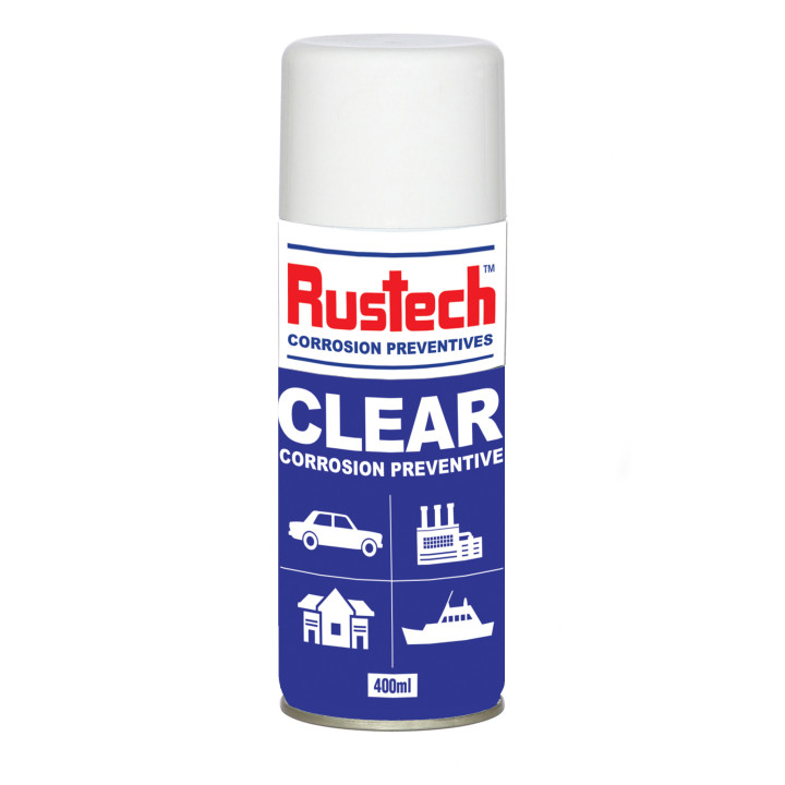 6 Pack Rustech Clear Corrosion Preventive Spray – 400ml
