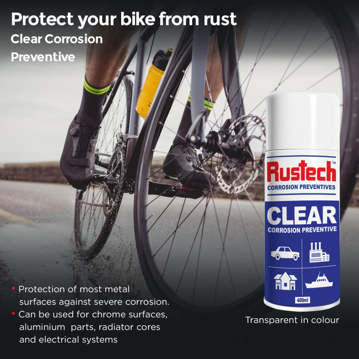 6 Pack Rustech Clear Corrosion Preventive Spray – 400ml