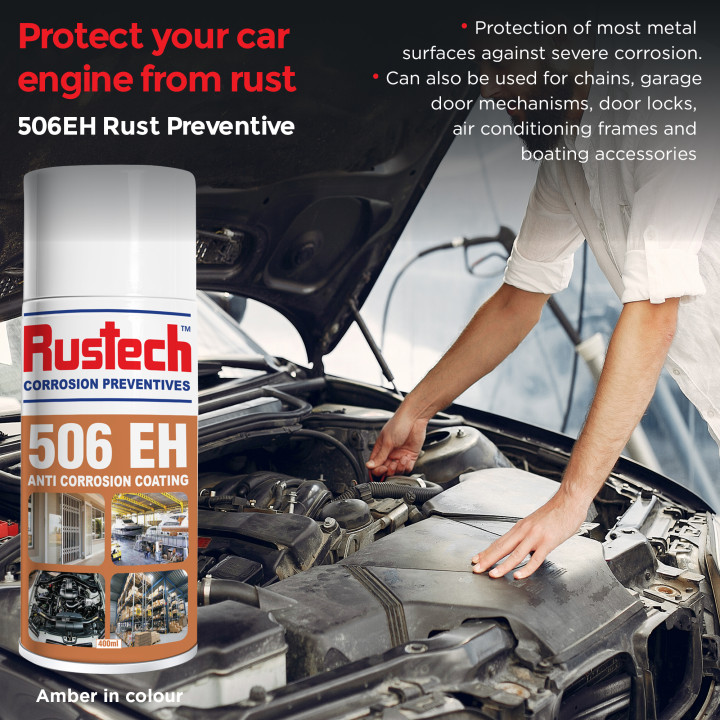 6 Pack Rustech 506EH Rust Preventive - 400ml