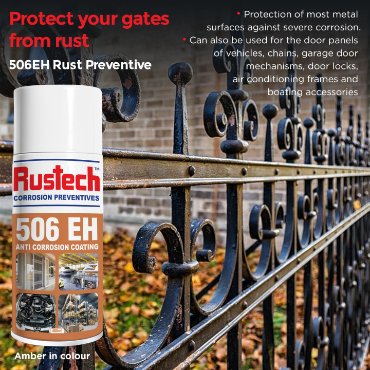 6 Pack Rustech 506EH Rust Preventive - 400ml