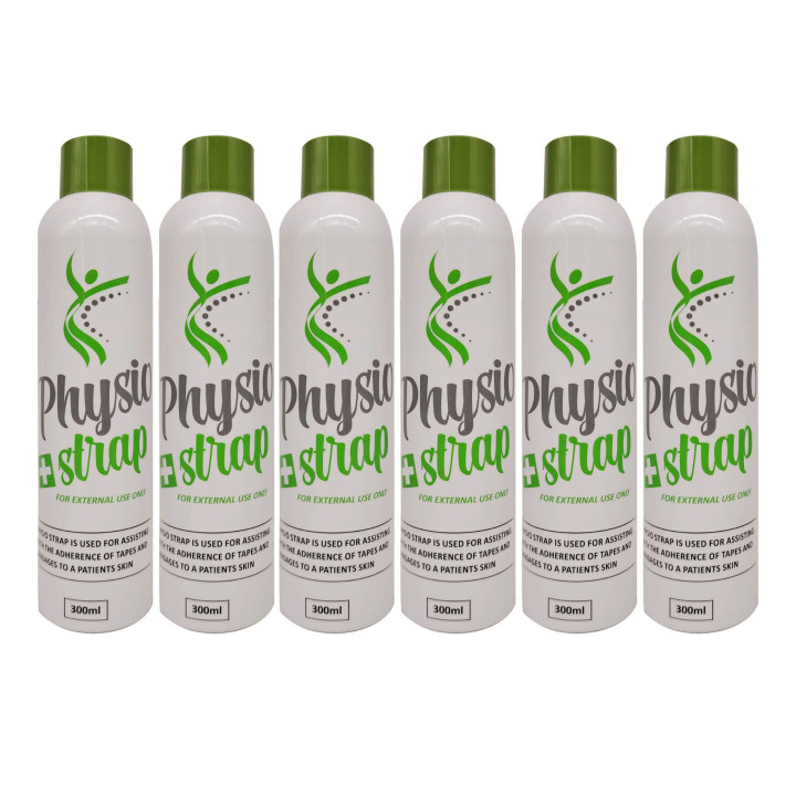 6 Pack Physio Strap Adhesive Spray – 300ml