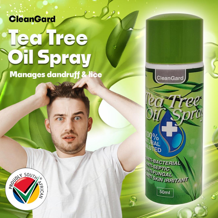 6 Pack CleanGard 100% Undiluted Tea Tree Oil Spray - 50ml