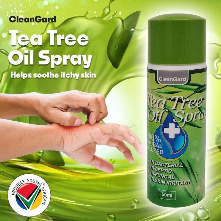 6 Pack CleanGard 100% Undiluted Tea Tree Oil Spray - 50ml