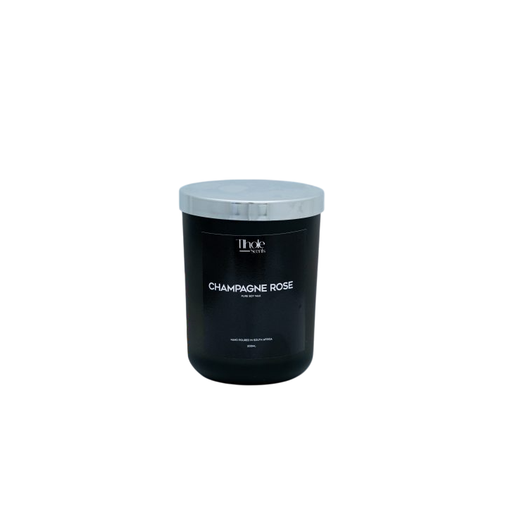 Champagne Rose Soy Wax Candle