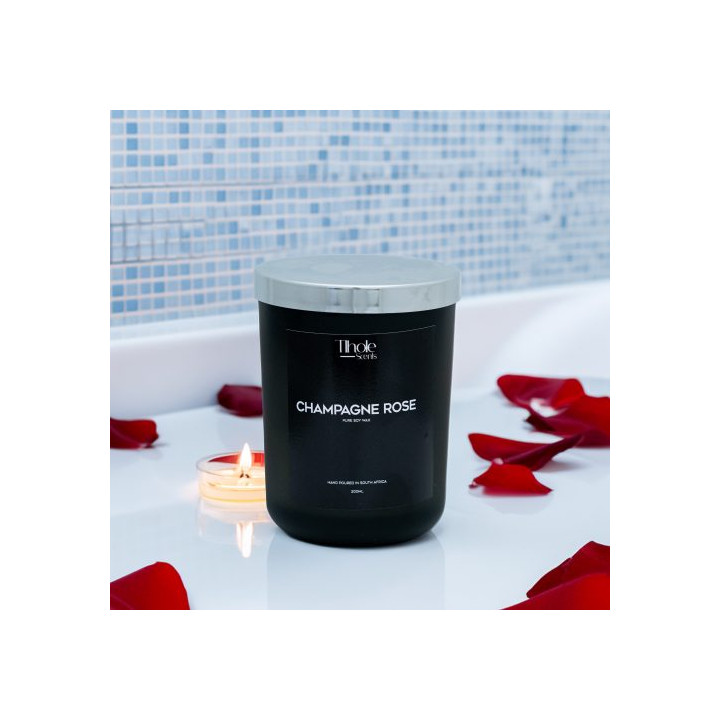 Champagne Rose Soy Wax Candle