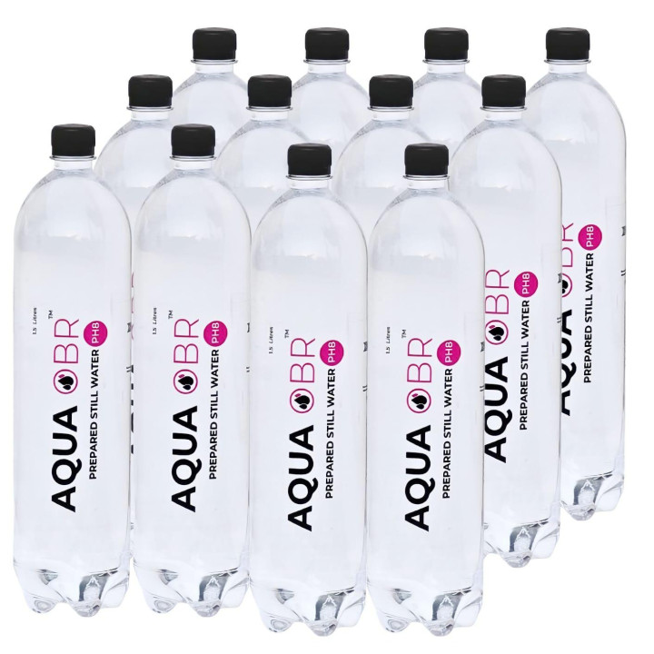 AQUA OBR Prepared Still Water Ph8 Water (18 x 1.5L)