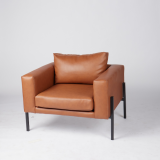 Box Frame Euro Leather Chair