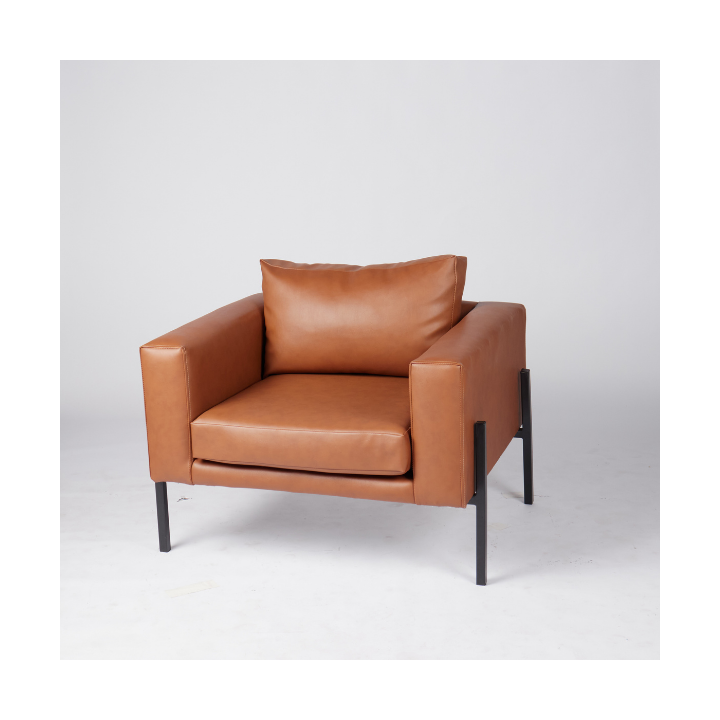 Box Frame Euro Leather Chair