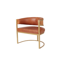 Angelo Leather Steel Frame Chair