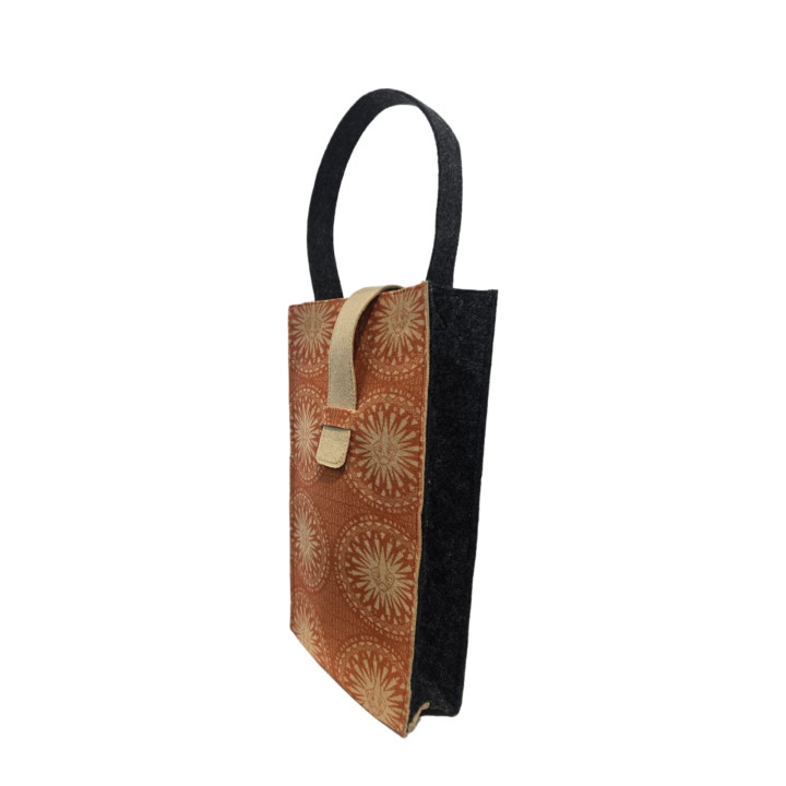 Eco-felt Double Wine Bottle Holder