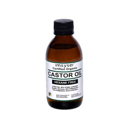 Imsyser Cold-Pressed Organic Castor Oil - Hexane Free - 200 ml