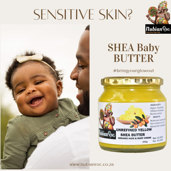 Raw Unrefined Organic Shea Butter (Yellow) - 250g