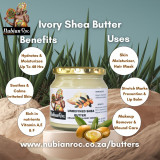 Raw Unrefined Organic Shea Butter (Ivory) - 250g