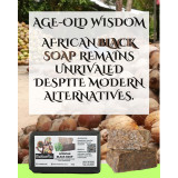 Raw African Black Soap with Lemongrass - 200g