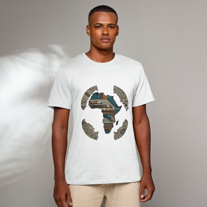 Africa Map T-Shirt for Cultural Style