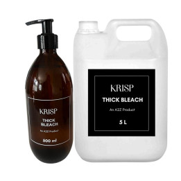 KRISP A2Z Thick Bleach 5 L & Thick Bleach Amber Glass Bottle 500 ml